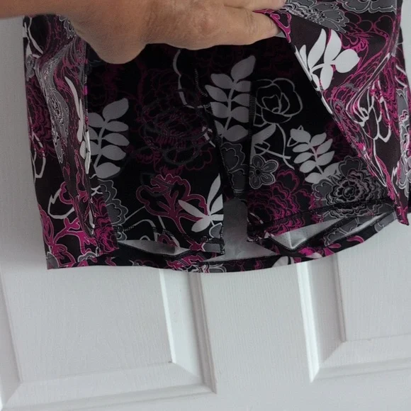 Skort, Athletic Skirt-shorts, Tennis Skirt Pickleball Athliesure Black Purple - Picture 5 of 14